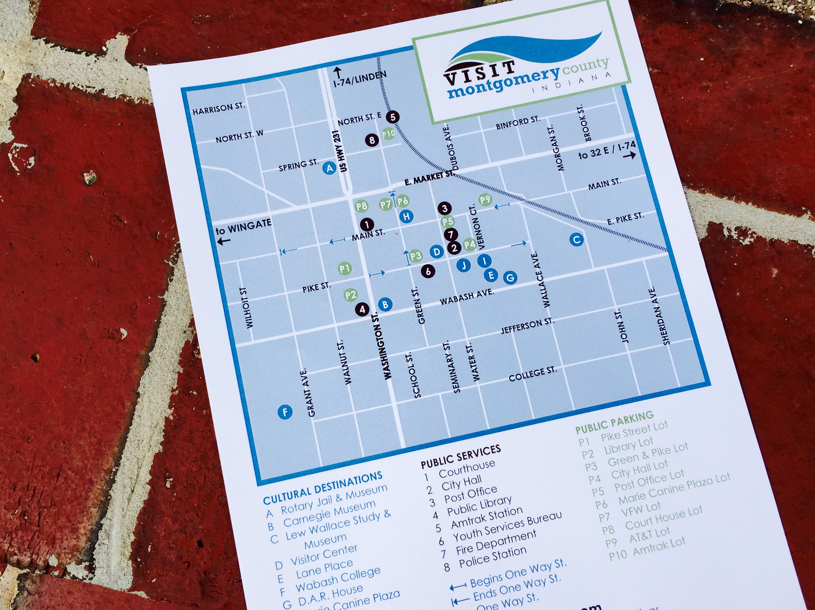 Map Of Crawfordsville Indiana Map Of Downtown Crawfordsville | Montgomery County Visitors & Convention  Bureau