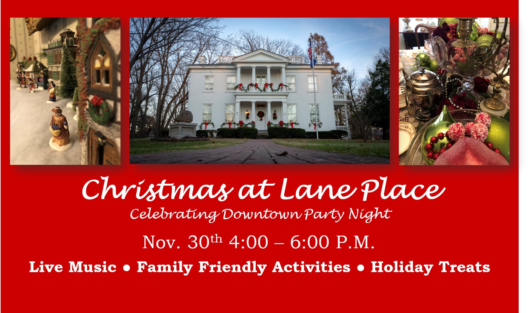 2022 Christmas Vacation Montgomery County Christmas at The Lane Place Montgomery County Visitors & Convention