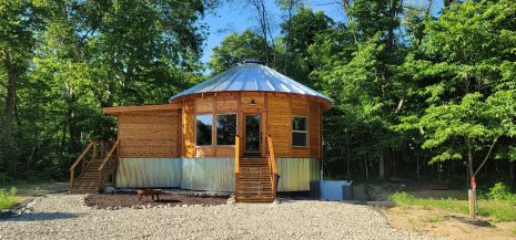 Yurt inspired Cabin at The Queen & I Bed and Breakfast