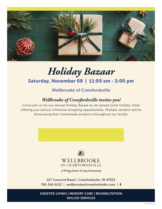 Wellbrooke Holiday bazaar 2025