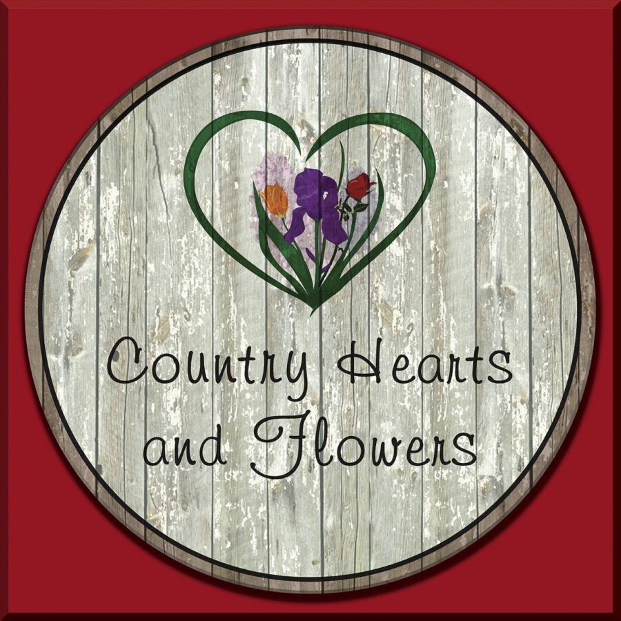 Country Hearts and Flowers Logo