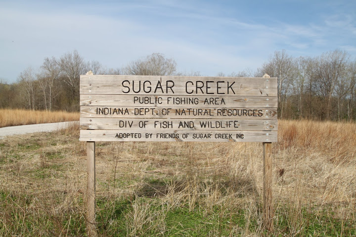 Sugar Creek Public Fishing Area Sign